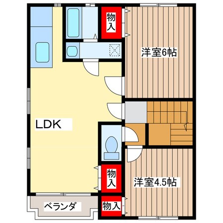 グリーンヒルズＡの物件間取画像